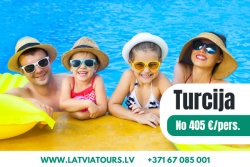 Atpūtas un ceļojumu piedāvājumi 16.07.2026 - 22.07.2026 Perfektai atpūtai pie Vidusjūras Latvia Tours